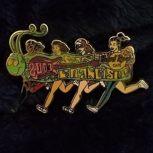 2-pc Rare Hard Rock Cafe Pin Lot Vintage San Francisco Philadelphia